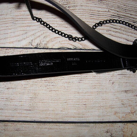 TOPSHOP Black Belt With Black Chain M/L - Picture 4 of 4